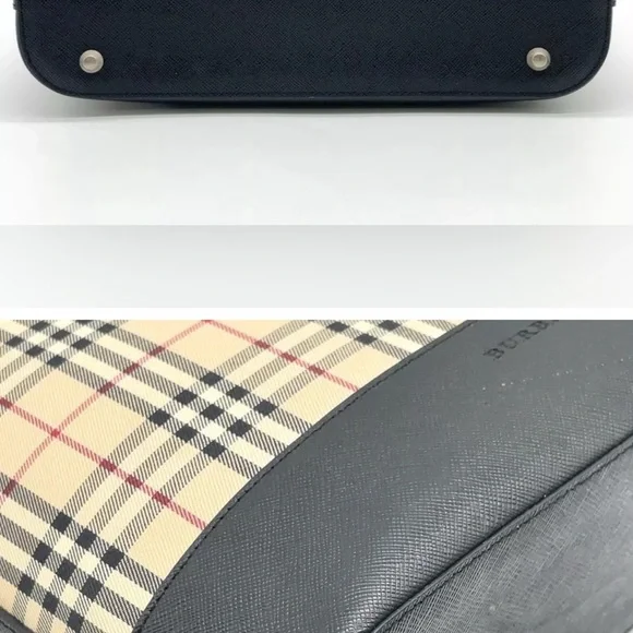 Burberry Canvas Nova Check Shoulder Bag - Picture 5 of 9